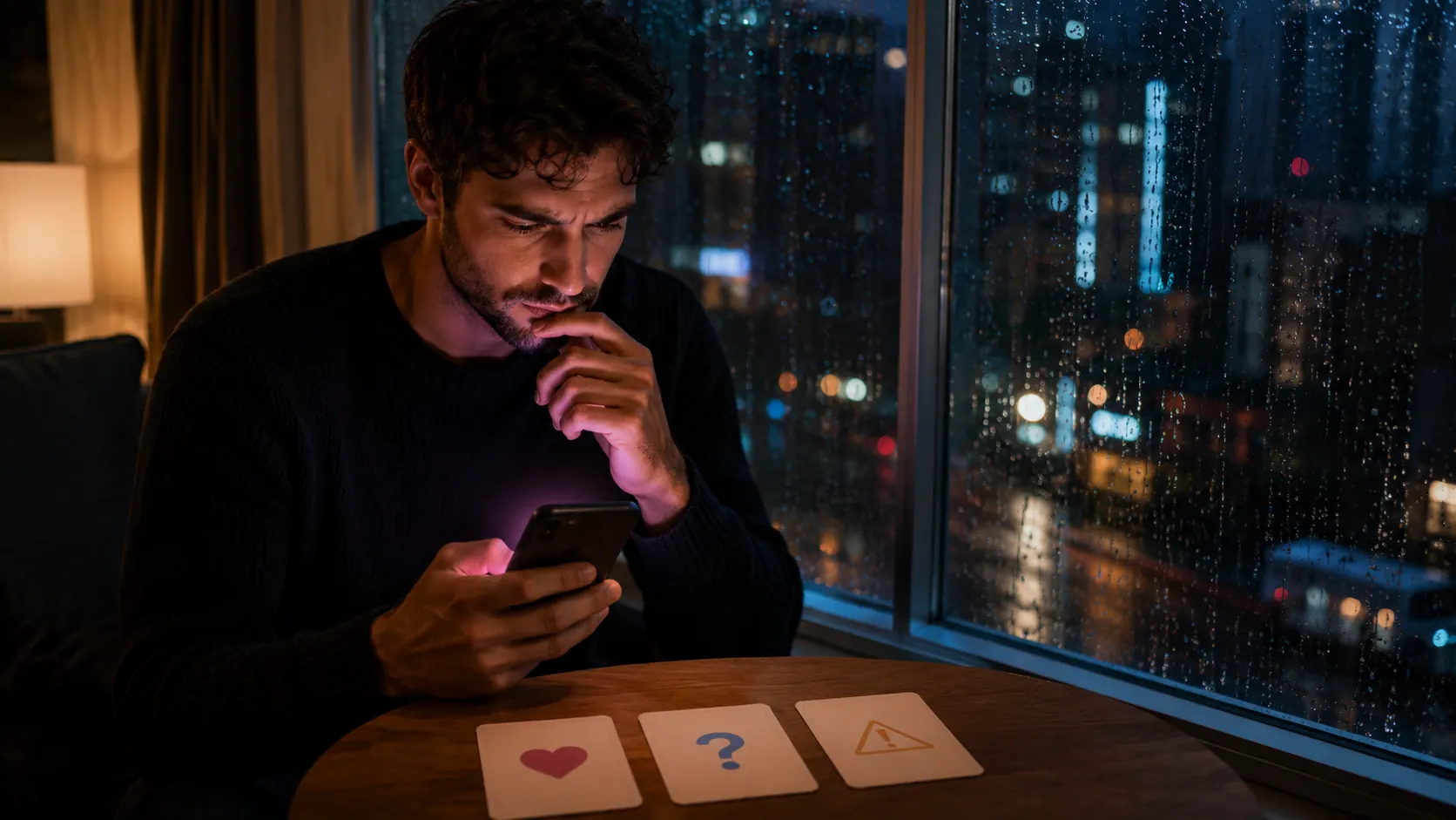 A friend group voting during a date-night game