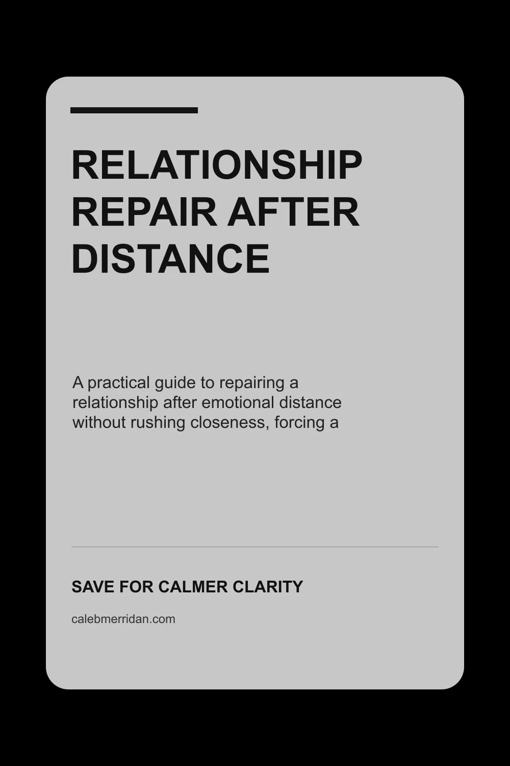 Relationship Repair After Distance Pinterest guide