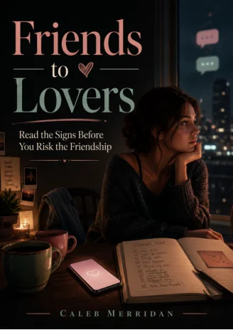 Friends to Lovers Playbook cover with a warm relationship guide layout.