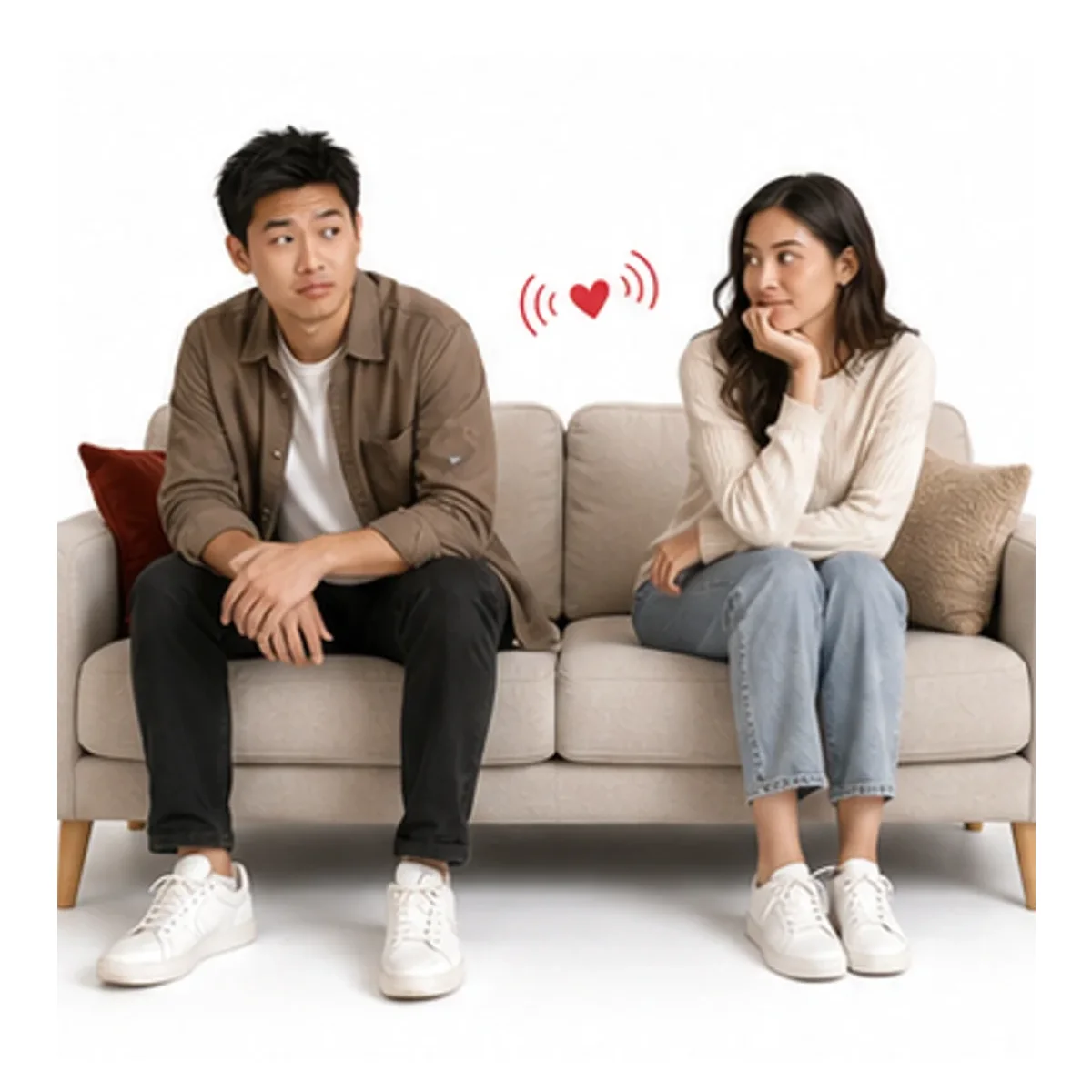 A crush signal quiz preview with warm dating clues and soft relationship imagery.